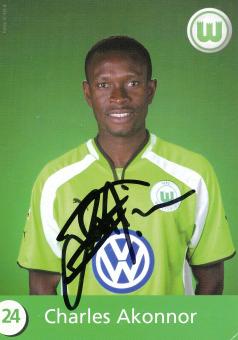 Charles Akonnor  2000/2001  VFL Wolfsburg  Fußball Autogrammkarte original signiert 