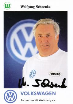 Wolfgang Schoenke  1995/1996  VFL Wolfsburg  Fußball Autogrammkarte original signiert 