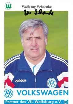 Wolfgang Schoenke  1993/1994  VFL Wolfsburg  Fußball Autogrammkarte original signiert 