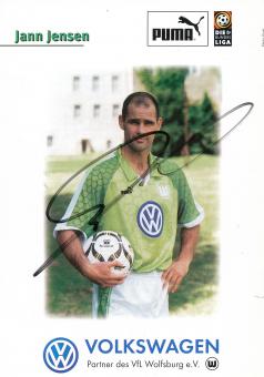Jann Jensen  1997/1998  VFL Wolfsburg  Fußball Autogrammkarte original signiert 
