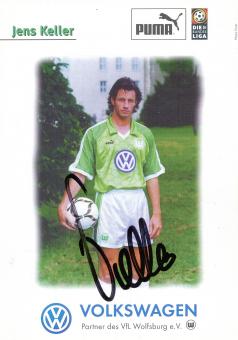 Jens Keller  1997/1998  VFL Wolfsburg  Fußball Autogrammkarte original signiert 