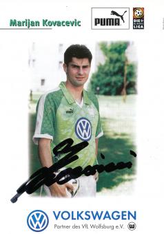 Marijan Kovacevic  1997/1998  VFL Wolfsburg  Fußball Autogrammkarte original signiert 