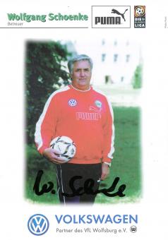 Wolfgang Schoenke  1997/1998  VFL Wolfsburg  Fußball Autogrammkarte original signiert 