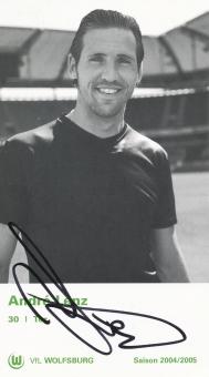 Andre Lenz  2004/2005  VFL Wolfsburg  Fußball Autogrammkarte original signiert 