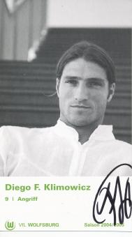 Diego Klimowicz  2004/2005  VFL Wolfsburg  Fußball Autogrammkarte original signiert 