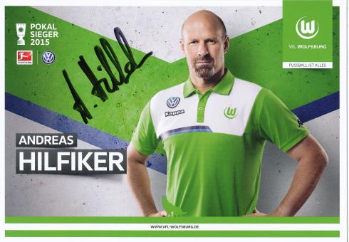 Andreas Hilfiker  2015/2016  VFL Wolfsburg  Fußball Autogrammkarte original signiert 