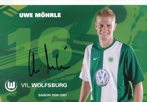 Uwe Möhrle  2006/2007  VFL Wolfsburg  Fußball Autogrammkarte original signiert 