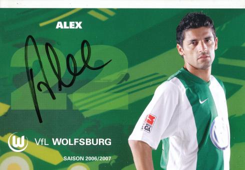 Alex   2006/2007  VFL Wolfsburg  Fußball Autogrammkarte original signiert 