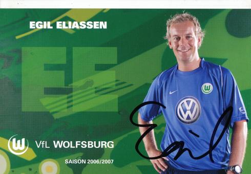 Egil Eliassen  2006/2007  VFL Wolfsburg  Fußball Autogrammkarte original signiert 