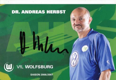 Andreas Herbst  2006/2007  VFL Wolfsburg  Fußball Autogrammkarte original signiert 