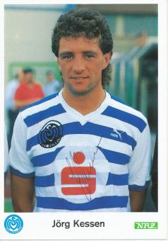 Jörg Kessen  1989/1990  MSV Duisburg  Fußball Autogrammkarte original signiert 