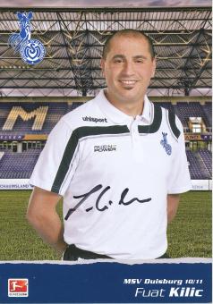Fuat Kilic  2010/2011  MSV Duisburg  Fußball Autogrammkarte original signiert 