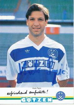 Vlado Papic  1992/1993  MSV Duisburg  Fußball Autogrammkarte original signiert 
