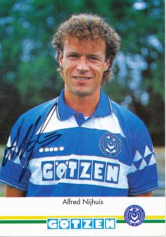 Alfred Nijhuis  1994/1995  MSV Duisburg  Fußball Autogrammkarte original signiert 