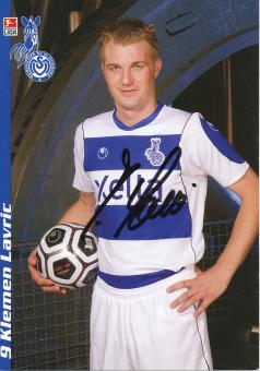 Klemen Lavric  2006/2007  MSV Duisburg  Fußball Autogrammkarte original signiert 