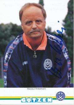 Masseur Hinkelmann  1993/1994  MSV Duisburg  Fußball Autogrammkarte original signiert 
