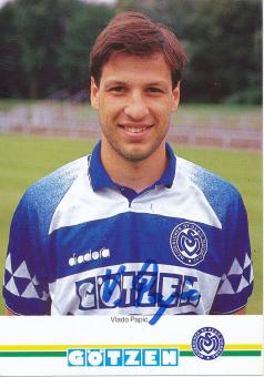 Vlado Papic  1993/1994  MSV Duisburg  Fußball Autogrammkarte original signiert 