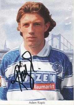 Adem Kapic  1997/1998  MSV Duisburg  Fußball Autogrammkarte original signiert 