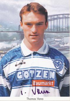 Thomas Vana  1997/1998  MSV Duisburg  Fußball Autogrammkarte original signiert 