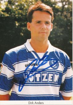 Dirk Anders  1996/1997  MSV Duisburg  Fußball Autogrammkarte original signiert 