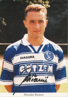 Miroslav Bicanic  1996/1997  MSV Duisburg  Fußball Autogrammkarte original signiert 