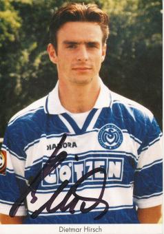 Dietmar Hirsch  1996/1997  MSV Duisburg  Fußball Autogrammkarte original signiert 
