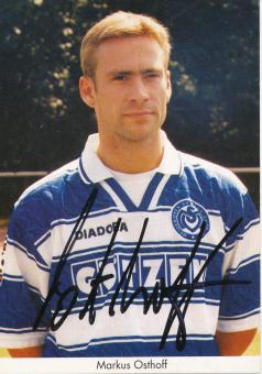 Markus Osthoff  1996/1997  MSV Duisburg  Fußball Autogrammkarte original signiert 