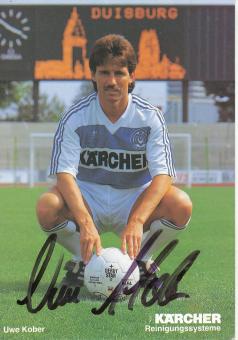 Uwe Kober  1991/1992  MSV Duisburg  Fußball Autogrammkarte original signiert 