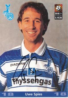 Uwe Spies  1997/1998  MSV Duisburg  Fußball Autogrammkarte original signiert 