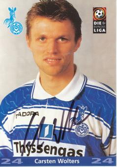 Carsten Wolters  1997/1998  MSV Duisburg  Fußball Autogrammkarte original signiert 