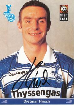 Dietmar Hirsch  1997/1998  MSV Duisburg  Fußball Autogrammkarte original signiert 