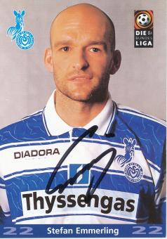 Stefan Emmerling  1997/1998  MSV Duisburg  Fußball Autogrammkarte original signiert 