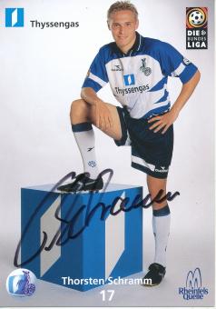 Thorsten Schramm  1998/1999  MSV Duisburg  Fußball Autogrammkarte original signiert 