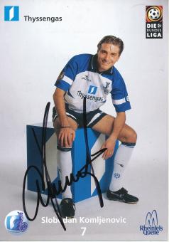 Slobodan Komljenovic  1998/1999  MSV Duisburg  Fußball Autogrammkarte original signiert 
