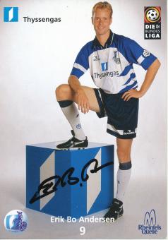 Erik Bo Andersen  1998/1999  MSV Duisburg  Fußball Autogrammkarte original signiert 
