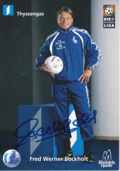 Fred Werner Bockholt  1998/1999  MSV Duisburg  Fußball Autogrammkarte original signiert 