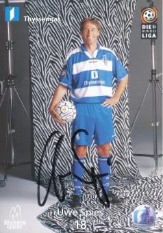 Uwe Spies  1999/2000  MSV Duisburg  Fußball Autogrammkarte original signiert 