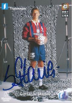 Gintaras Stauce  1999/2000  MSV Duisburg  Fußball Autogrammkarte original signiert 