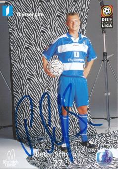 Peter Schyrba  1999/2000  MSV Duisburg  Fußball Autogrammkarte original signiert 