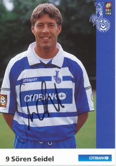 Sören Seidel  2000/2001  MSV Duisburg  Fußball Autogrammkarte original signiert 