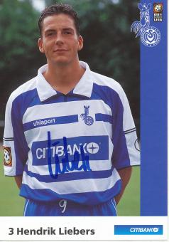 Hendrik Liebers  2000/2001  MSV Duisburg  Fußball Autogrammkarte original signiert 