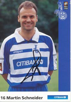 Martin Schneider  2000/2001  MSV Duisburg  Fußball Autogrammkarte original signiert 