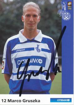 Marco Gruszka  2000/2001  MSV Duisburg  Fußball Autogrammkarte original signiert 