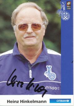 Heinz Hinkelmann  2000/2001  MSV Duisburg  Fußball Autogrammkarte original signiert 