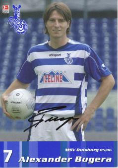 Alexander Bugera  2005/2006  MSV Duisburg  Fußball Autogrammkarte original signiert 