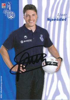 Uwe Speidel  2008/2009  MSV Duisburg  Fußball Autogrammkarte original signiert 