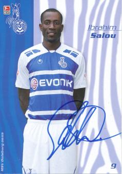 Ibrahim Salou  2008/2009  MSV Duisburg  Fußball Autogrammkarte original signiert 