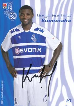 Dorge Rostand Kouemaha  2008/2009  MSV Duisburg  Fußball Autogrammkarte original signiert 