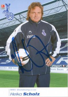 Heiko Scholz  2007/2008  MSV Duisburg  Fußball Autogrammkarte original signiert 
