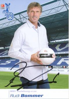 Rudi Bommer  2007/2008  MSV Duisburg  Fußball Autogrammkarte original signiert 